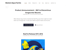 Tablet Screenshot of bostonaquafarms.com